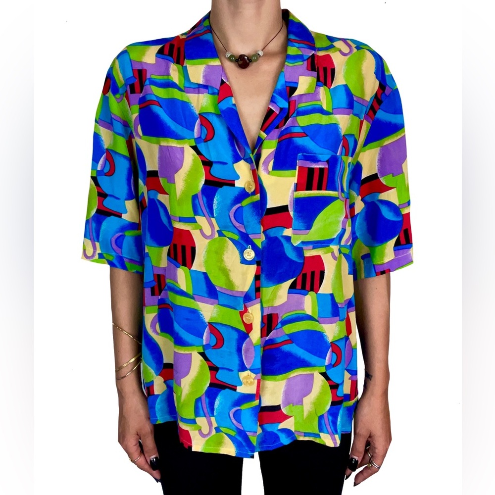 SK & Company Retro / Vintage Button Down 
Size: 14